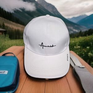 White Adjustable Hat – Unisex‎ Baseball Cap